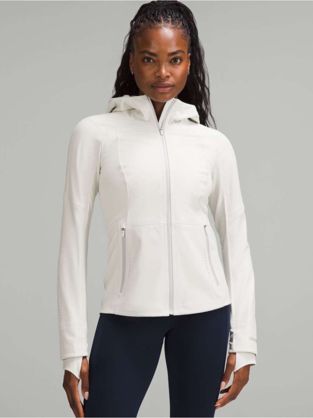 Lululemon Womens Cross Chill Performance Jacket in Bone